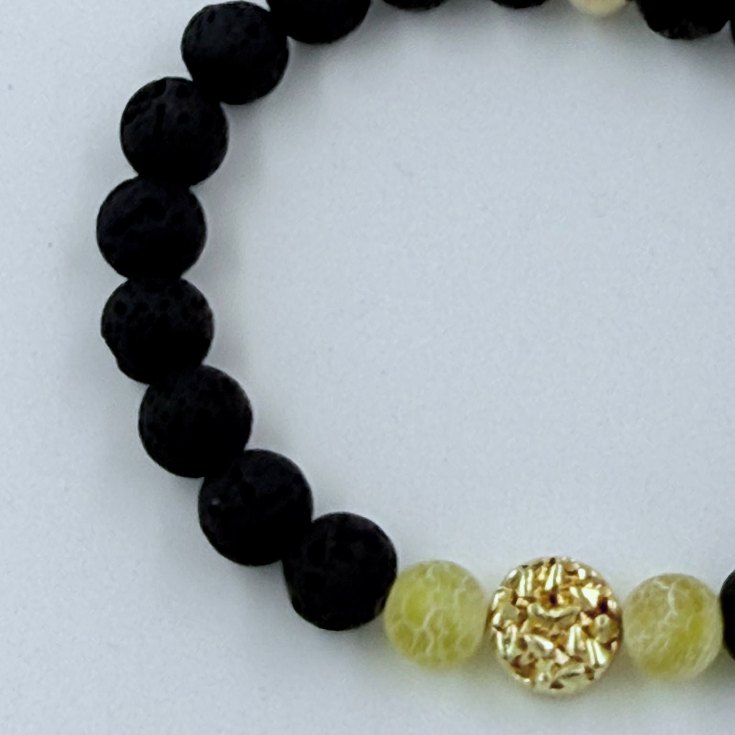 Armband Element gelbe Feuerflamme