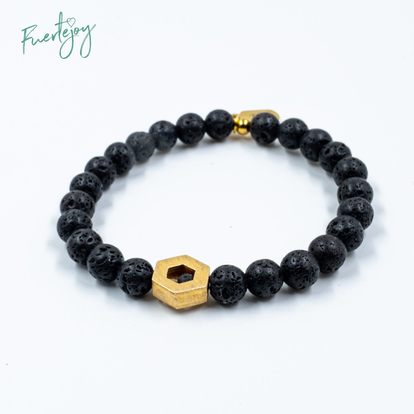 Pulsera de lava "Tornillo" para él