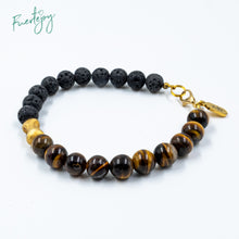 Load image into Gallery viewer, "Twice Tigereye" bracelet for him