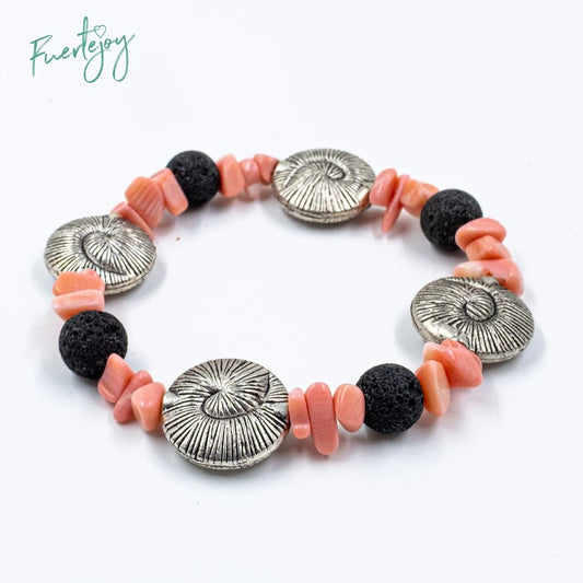 Pulsera de lava "Caracol"