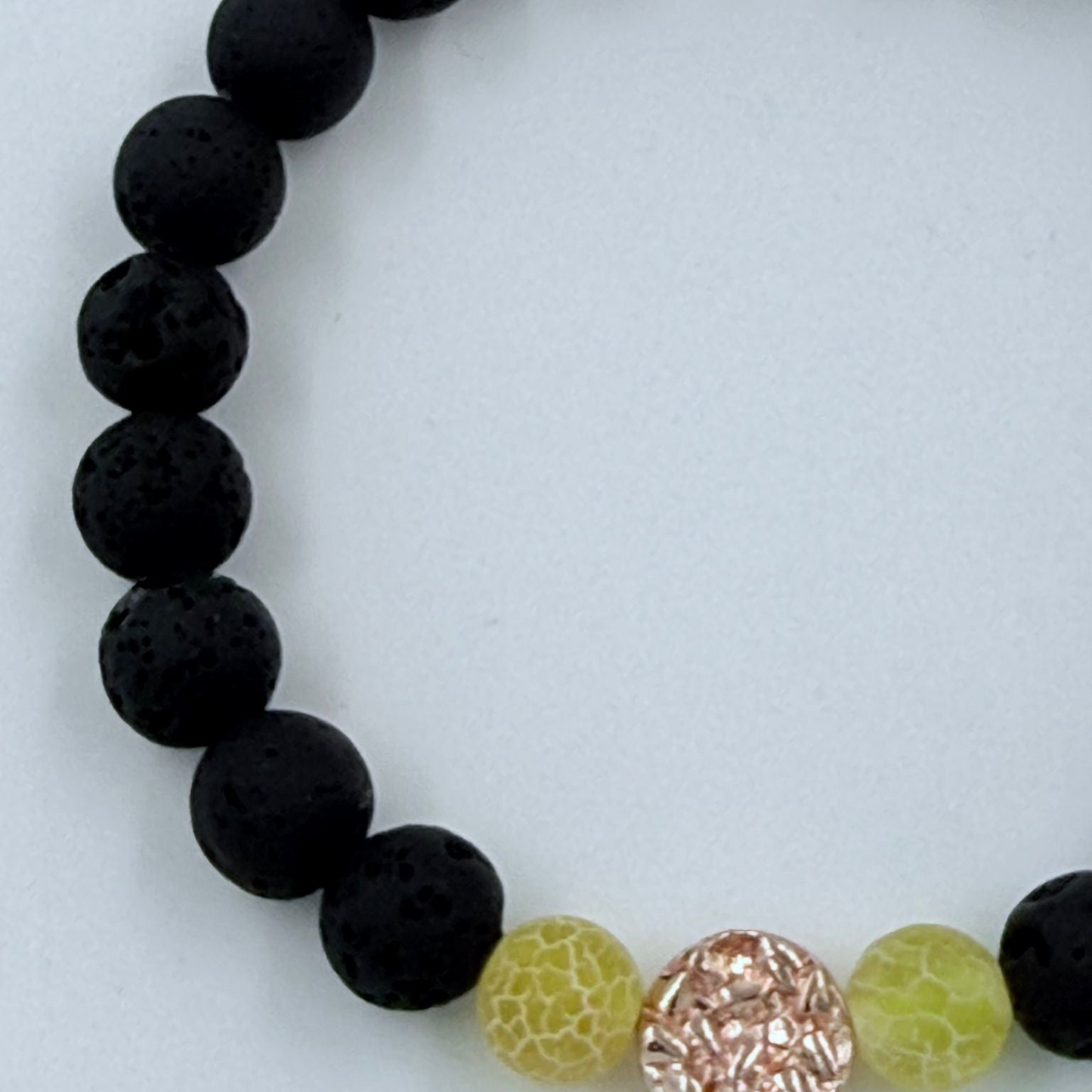 Armband Element gelbe Feuerflamme