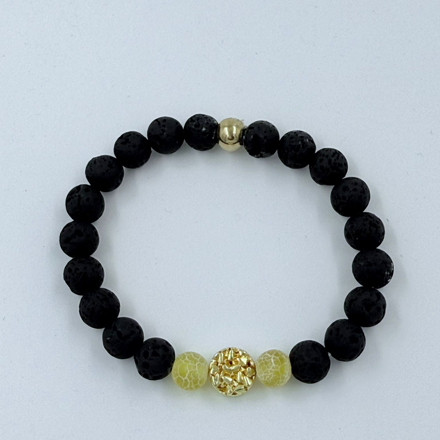 Armband Element gelbe Feuerflamme