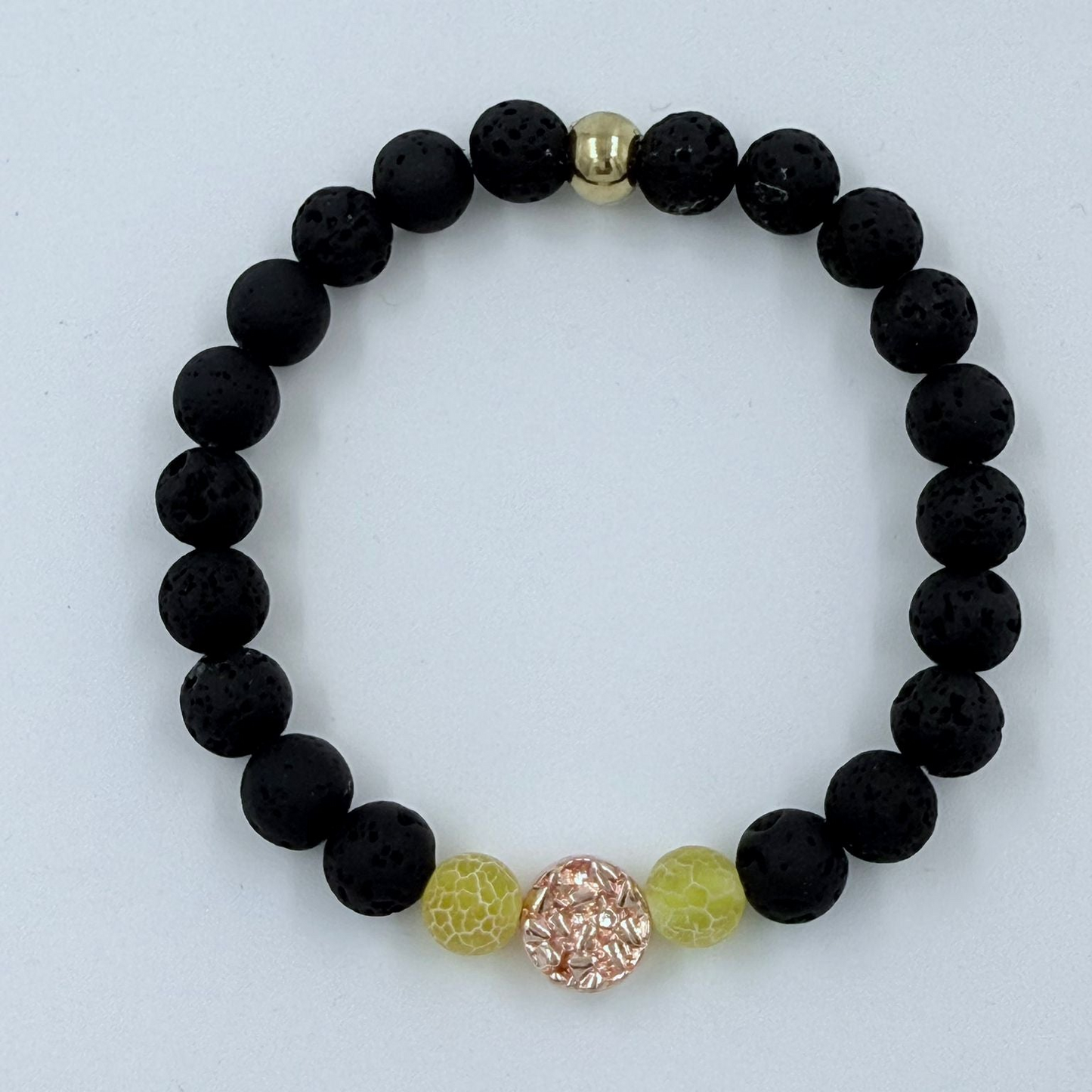 Armband Element gelbe Feuerflamme