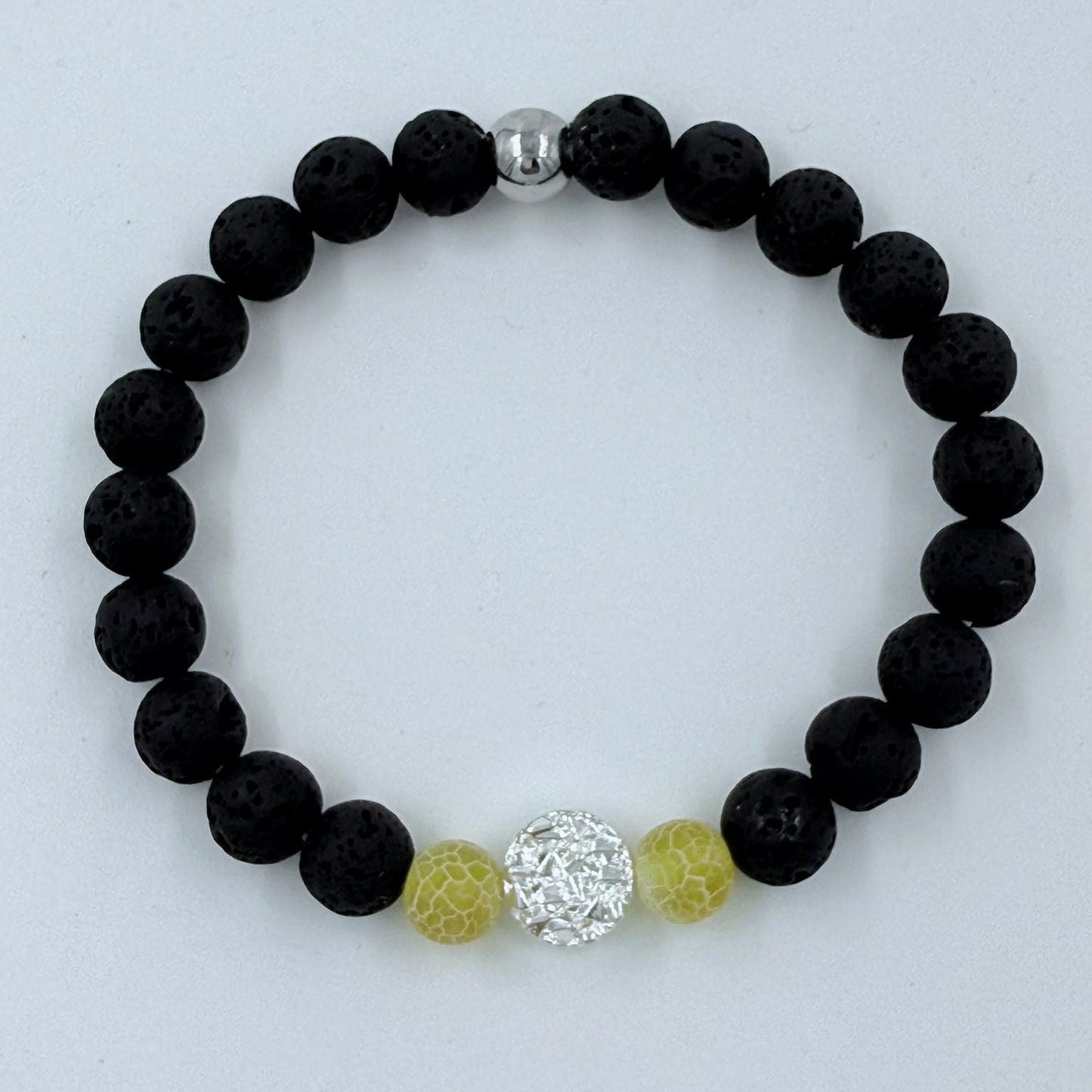 Armband Element gelbe Feuerflamme