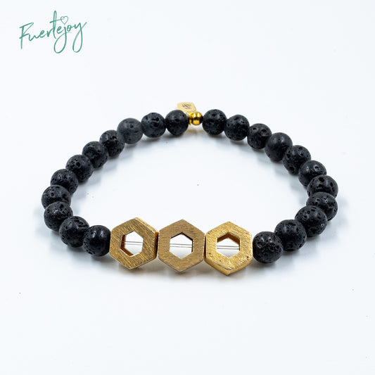 Lava Armband "Triple Screw"