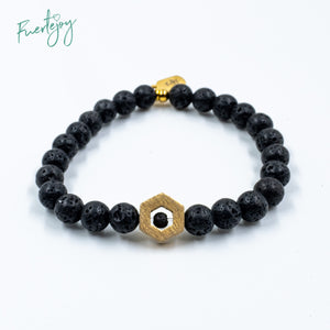 Lava bracelet "Screw" for him