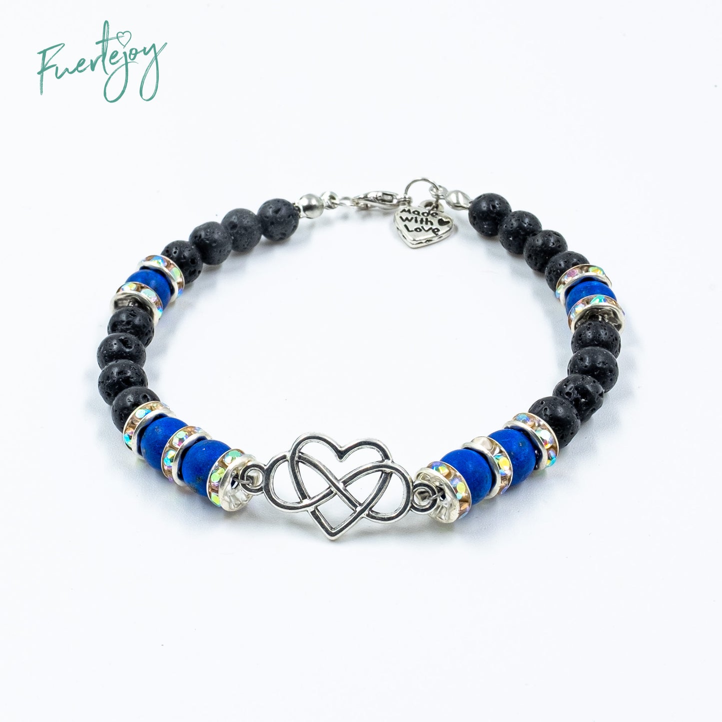 Lava Armband  "Infinitylove" blue für Sie