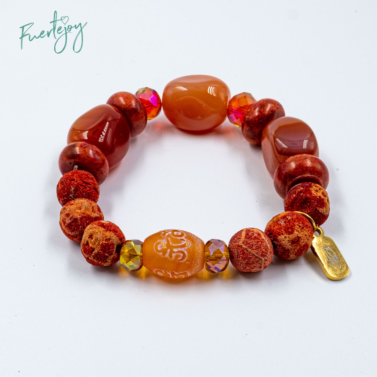 Coral bracelet "Sunset"