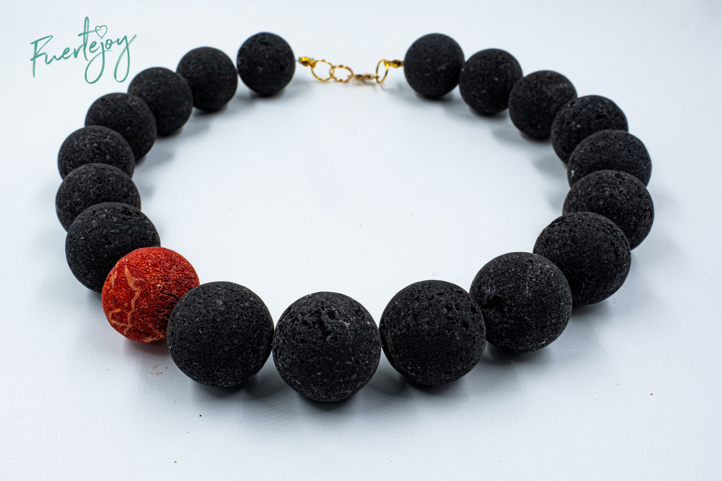 Necklace Lava "Coralbomb"