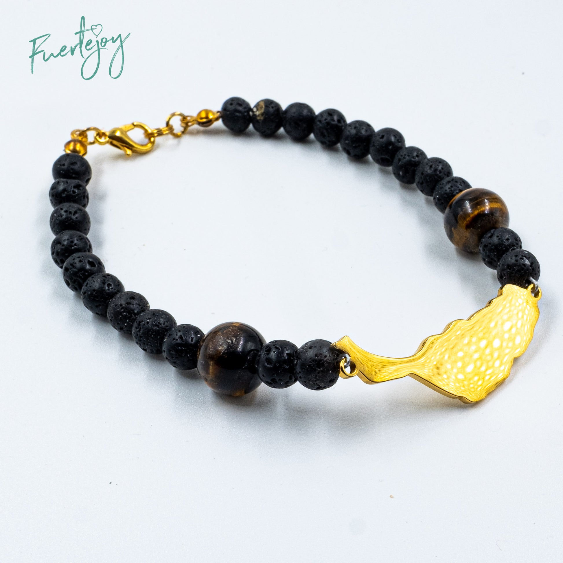 Lavaperlen Armband, Handmade aus Fuerteventura. Geniese den Lifesyle